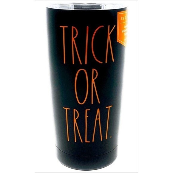 Rae Dunn Trick or Treat Halloween Tumbler in Orange Font - Picture 5 of 5